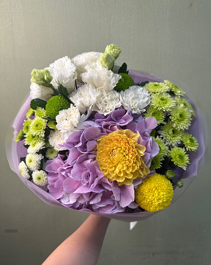Солнечный акцент в сиреневых тонах with delivery to Astana