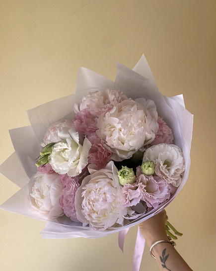 Пионовое облако в пастельных тонах with delivery to Астане