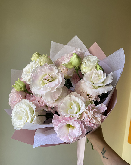 Воздушная эустома в пастельных тонах with delivery to Astana