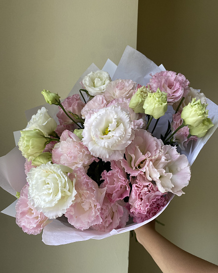 Эустомовое облако в пастельных тонах with delivery to Астане