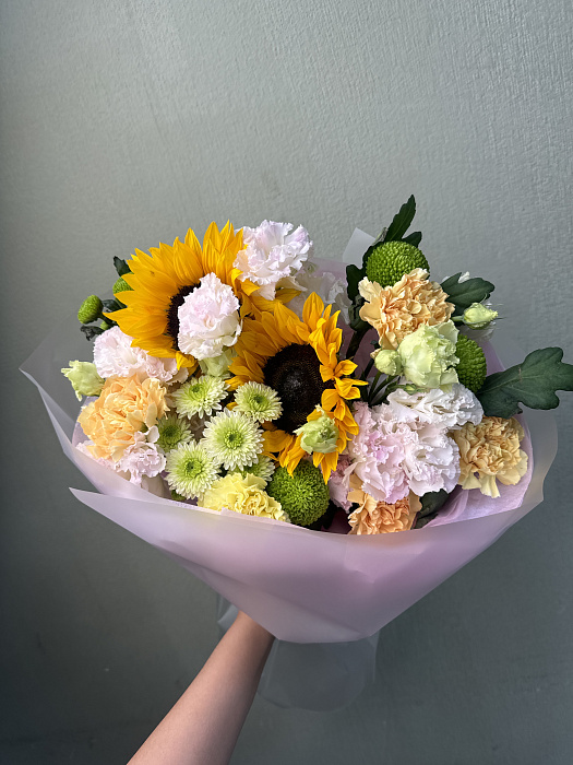 Солнечное настроение с подсолнухами